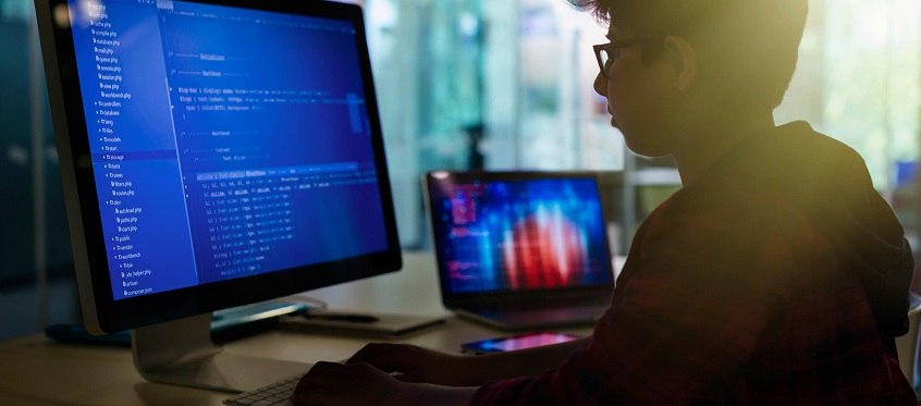 Developer Analyzing Code for SAST Dependencies