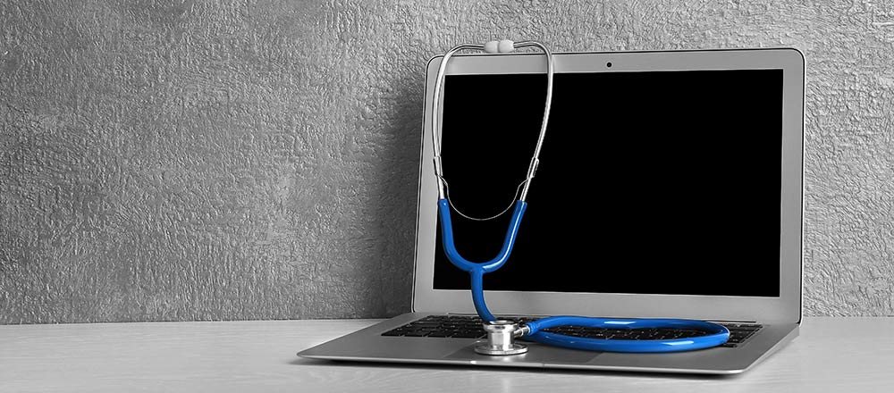 Stethoscope On Laptop For Penetration Testing