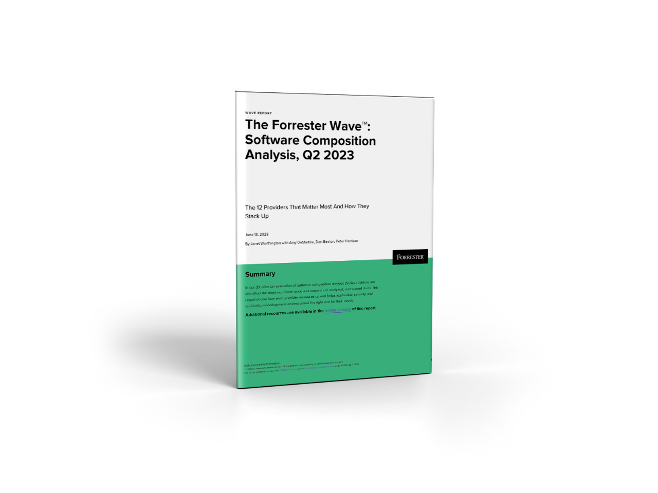 2023 Forrester Wave Software Composition Analysis
