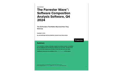 2024 Forrester Wave Software Composition Analysis